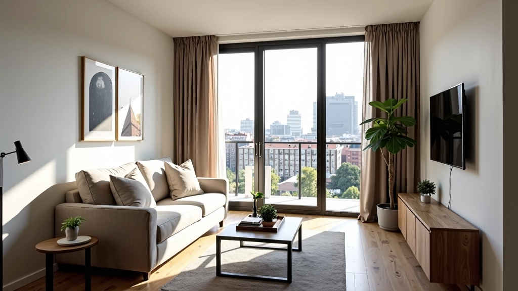 Studio apartment in Amsterdam city centre with modern furnishings and natural light